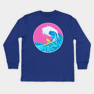 Great Wave. Empty Bowl Kids Long Sleeve T-Shirt